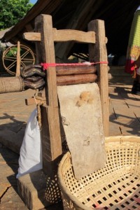 IMG_0949 Carding machine for removing cotton seed. At Panyaden School