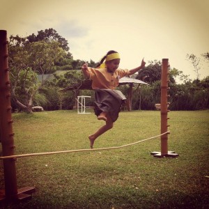 Panyaden student practicing for school's Olympics 2012 in Chiang Mai