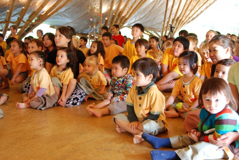 Students watch play with rapt attention, Panyaden School dsc_0894 Students watch play with rapt attention, Panyaden School