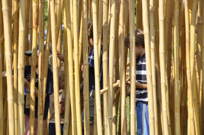 DSC0064 Giant bamboo flute at Panyaden School Chiang Mai