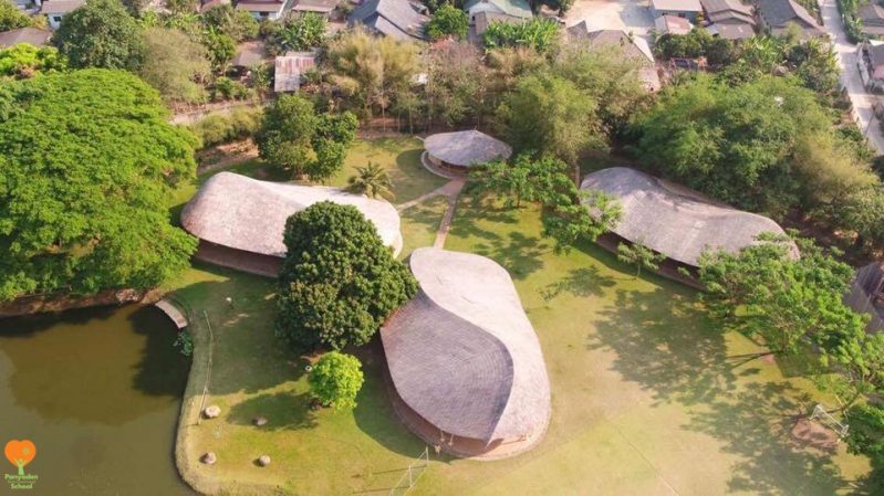 Aerial shot of Panyaden International School campus 2