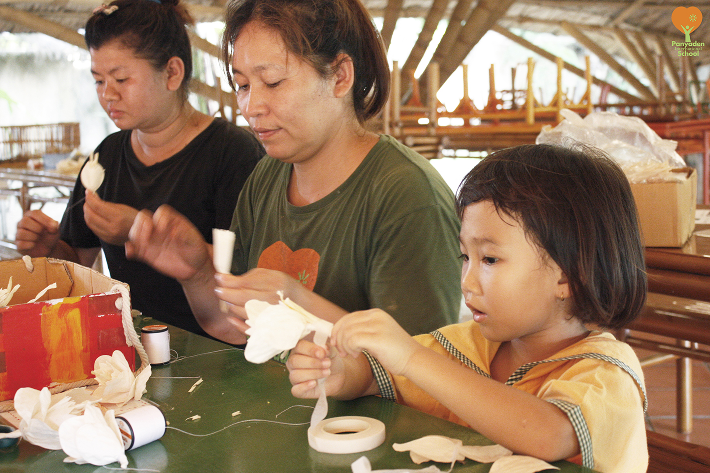 Panyaden flower making project for King Rama IX Panyaden flower making project for King Rama IX