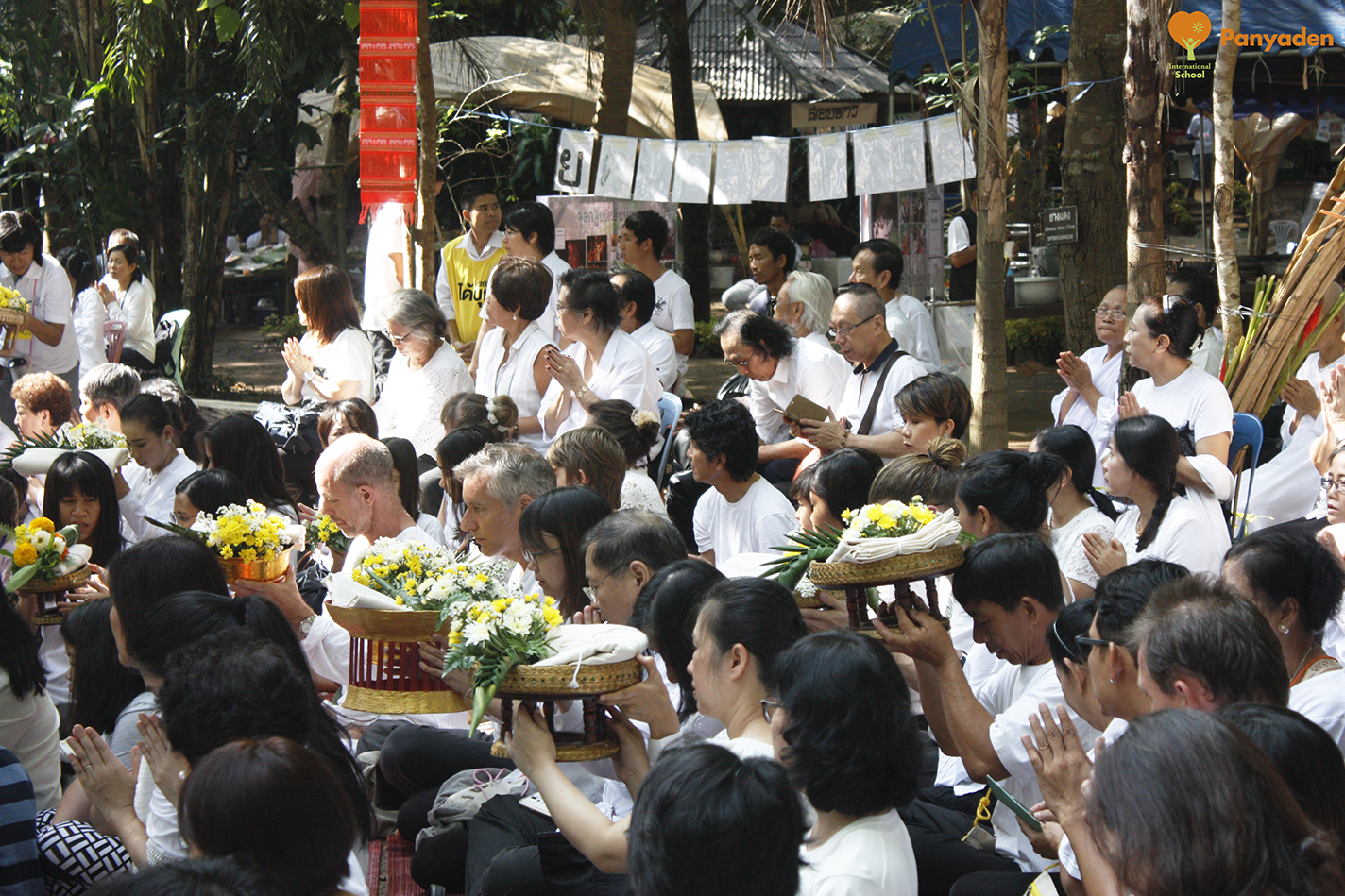 Offerings to monks, Panyaden at Jula Khatina in Chiang Rai